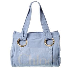 Chloé Plage Canvas Tote, Blue